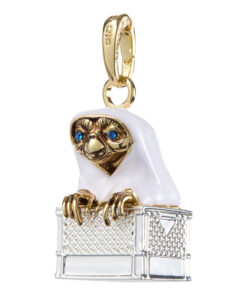 E.t. The Extra-terrestrial Braccialetto Ciondolo Lumos E.t. In The Basket (gold & Silver Plated) Noble Collection