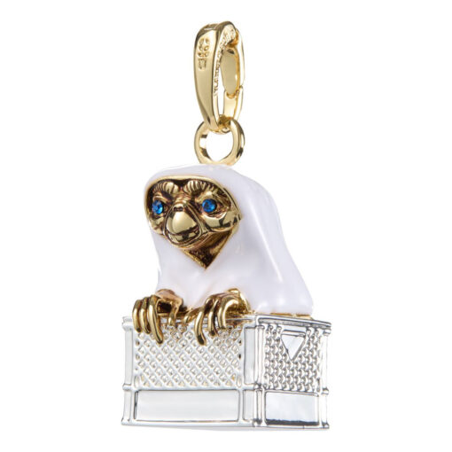 E.t. The Extra-terrestrial Braccialetto Ciondolo Lumos E.t. In The Basket (gold & Silver Plated) Noble Collection