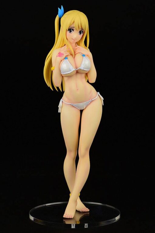 Fairy Tail Pvc Statua 1/6 Lucy Heartfilia Swimsuit Pure In Heart 27 Cm Orca Toys