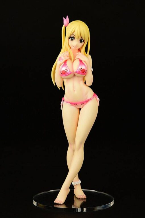 Fairy Tail Pvc Statua 1/6 Lucy Heartfilia Swimsuit Pure In Heart Maxcute Ver. 27 Cm Orca Toys