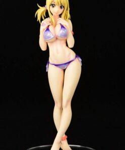 Fairy Tail Pvc Statua 1/6 Lucy Heartfilia Swimsuit Pure In Heart Twin Tail Ver. 27 Cm Orca Toys