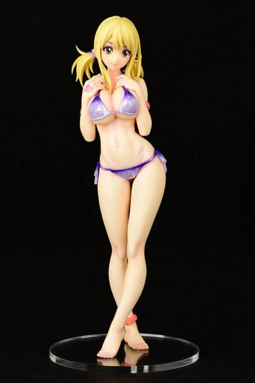 Fairy Tail Pvc Statua 1/6 Lucy Heartfilia Swimsuit Pure In Heart Twin Tail Ver. 27 Cm Orca Toys