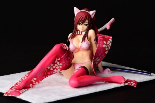 Fairy Tail Statua 1/6 Erza Scarlet - Cherry Blossom Cat Gravure_style 13 Cm Orca Toys