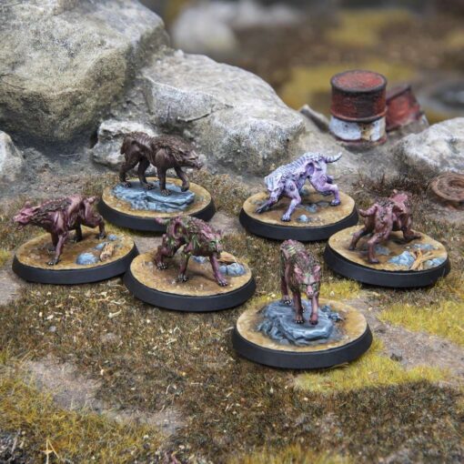 FALLOUT WW CREATURES MONGREL SCAVENGING Miniature E Modellismo Modiphius