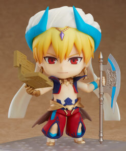 FATE G/O CASTER GILGAMESH ASCE NENDOROID MINI FIGURA ORANGE ROUGE