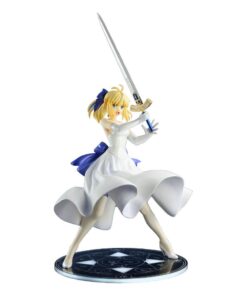 Fate/stay Night Unlimited Blade Works Pvc Statua 1/8 Saber White Dress Renewal Version 20 Cm Bellfine