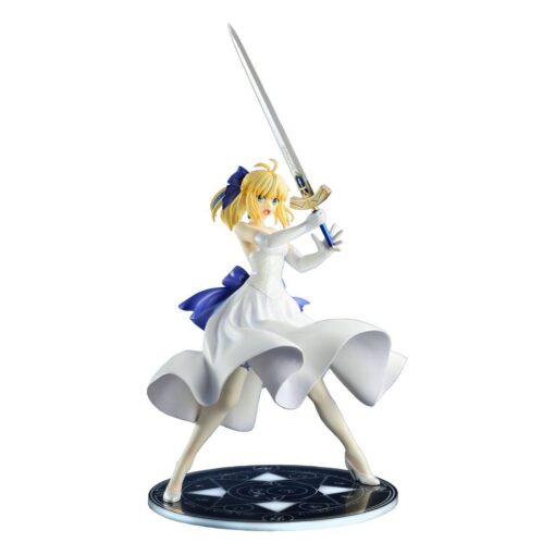 Fate/stay Night Unlimited Blade Works Pvc Statua 1/8 Saber White Dress Renewal Version 20 Cm Bellfine