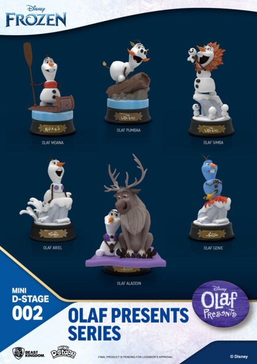 Frozen Mini Diorama Stage Statuas 6-pack Olaf Presents 12 Cm Beast Kingdom Toys