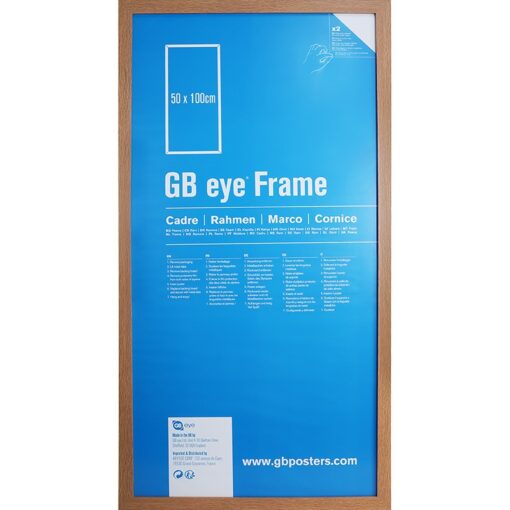 GBEYE - MDF Oak Frame - PDQ - 50 x 100cm -