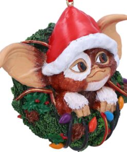 GREMLINS GIZMO IN WREATH HANGING ORNAMEN Decorazioni Natalizie Nemesis Now