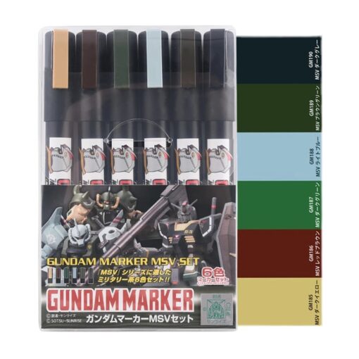 GUNDAM MARKER AMS-127 MSV SET PENNARELLO GSI CREOS