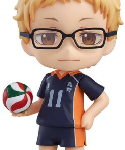 Haikyu!! Nendoroid Figura Kei Tsukishima 10 Cm Orange Rouge