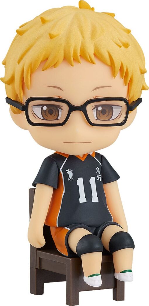 Haikyu!! Nendoroid Swacchao! Figura Kei Tsukishima 9 Cm Orange Rouge