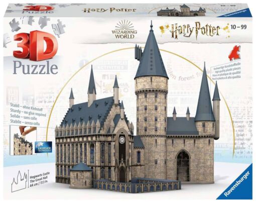 Harry Potter 3d Puzzle Hogwarts Castle: Great Hall (540 Pezzi) Ravensburger