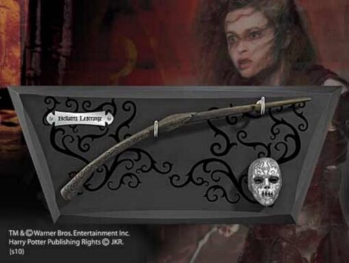 Harry Potter Bacchetta Magica Bellatrix Lestrange + Espositore Noble Collection