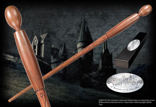 Harry Potter Bacchetta Magica Mangiamorte Brown Character Noble Collection