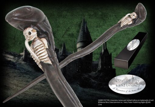 Harry Potter Bacchetta Magica Mangiamorte Snake Character Noble Collection