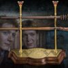 Harry Potter Bacchette Magiche Gemelli Weasley con Espositore Noble Collection