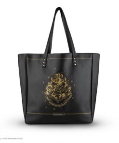 Harry Potter Borsa Nera con Logo Hogwarts Cinereplicas