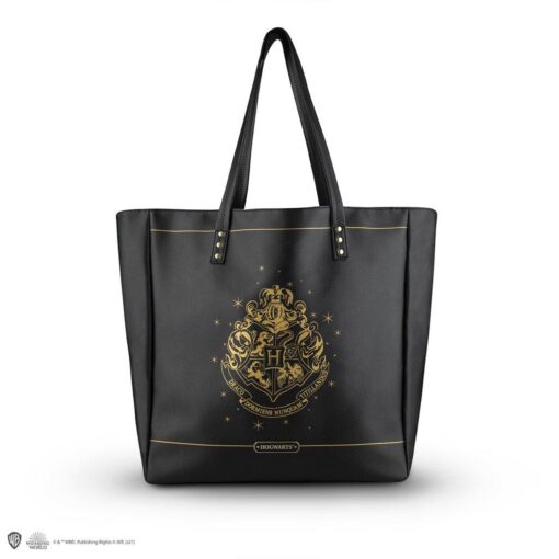 Harry Potter Borsa Nera con Logo Hogwarts Cinereplicas