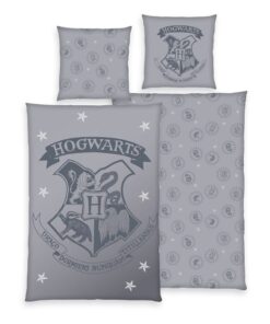 Harry Potter Duvet Set Grey 135 X 200 Cm / 80 X 80 Cm Herding