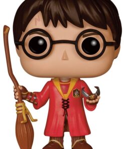 Harry Potter Funko POP Vinile Figura Harry con Divisa da Quidditch 9 Cm