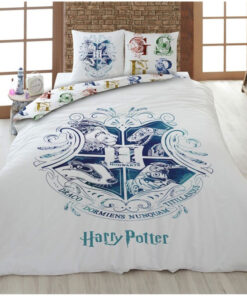 Harry Potter Hogwarts Cotone Copripiumino Letto 140x200 cm Warner Bros.