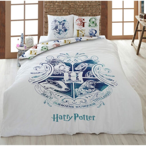 Harry Potter Hogwarts Cotone Copripiumino Letto 140x200 cm Warner Bros.