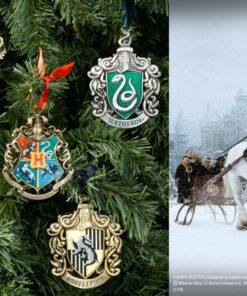 Harry Potter Ornamenti Natale Set 5 Stemmi Casate Di Hogwarts Noble Collection