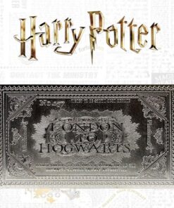 Harry Potter Replica Biglietto del Treno per Hogwarts Placcato Argento Edizione Limitata