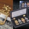 Harry Potter Set Segnalibri delle 4 Casate di Hogwarts con Espositore Noble Collection