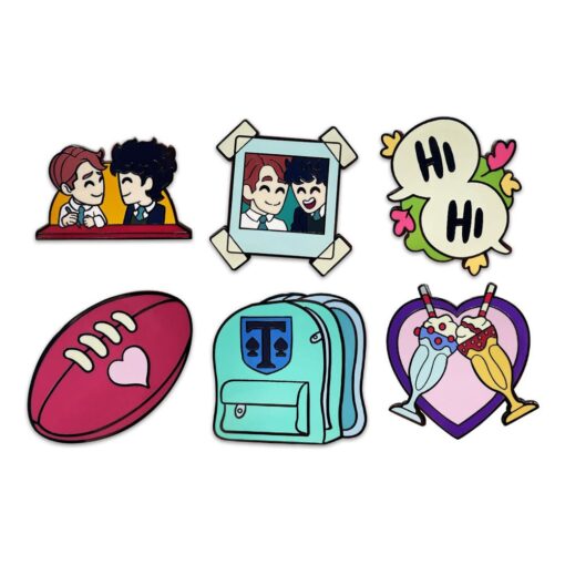 Heartstopper Enamel Pins Set 3 Cm (6) Youtooz