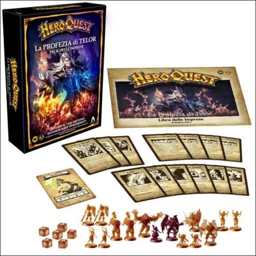 HEROQUEST LA PROFEZIA DI TELOR Gioco Da Tavolo Hasbro