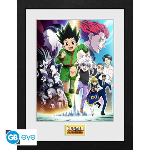 HUNTER X HUNTER - Framed print "Key Art Running" (30x40)