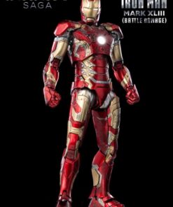 Infinity Saga Dlx Action Figura 1/12 Iron Man Mark 43 (battle Damage) Edizione Limitata 17 Cm Threezero