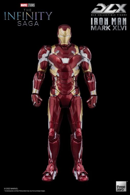 Infinity Saga Dlx Action Figura 1/12 Iron Man Mark 46 17 Cm Threezero