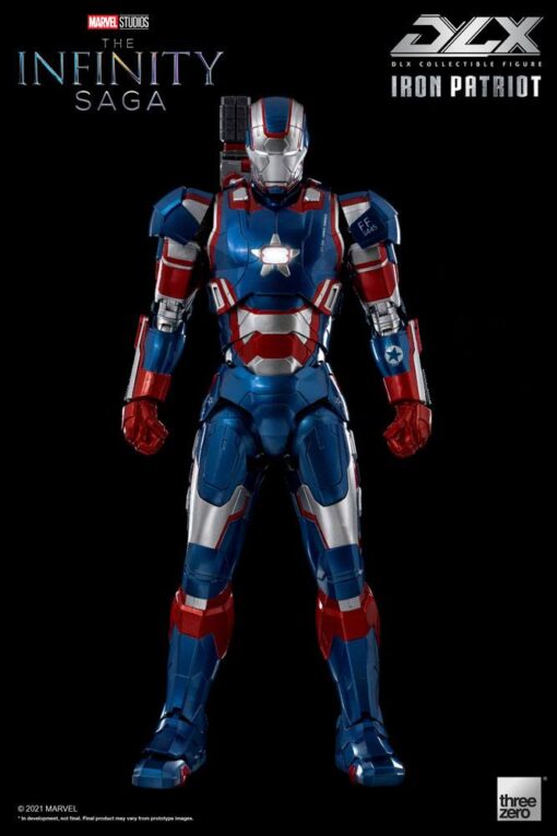 Infinity Saga Dlx Action Figura 1/12 Iron Patriot 17 Cm Threezero