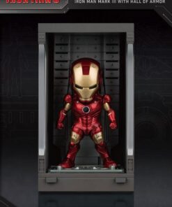 Iron Man 3 Statua Sala Delle Armature Mark Iii Figura 8cm Mini Uova Beast Kingdom