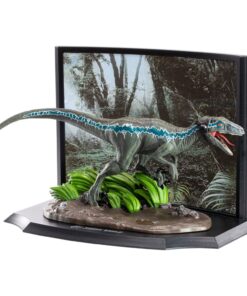 Jurassic Park Toyllectible Treasure Statua Velociraptor Blue Raptor Recon 8 Cm Noble Collection