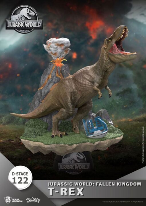 Jurassic World: Fallen Kingdom D-Stage PVC Diorama T-Rex 13 Cm Beast Kingdom Toys