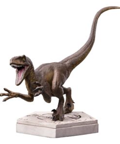 Jurassic World Icons Statua Velociraptor A 9 Cm Iron Studios