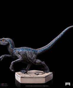 Jw Icons Velociraptor Blue Statua Statua Iron Studios