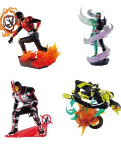 Kamen Rider Petitrama Series Trading Figura 8 Cm Legend Rider Memories Assortment (4) Megahouse