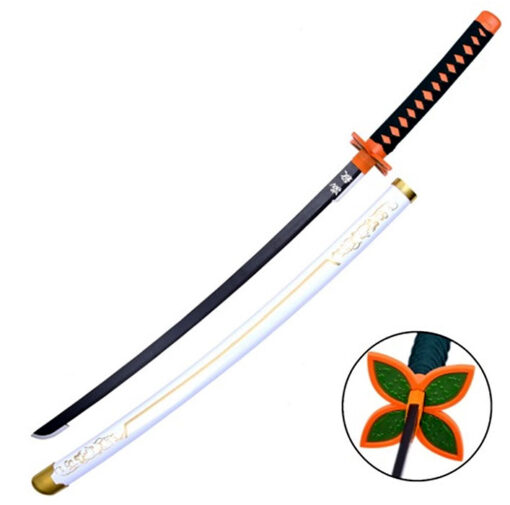 KATANA NON AFFILATA DEMON SLAYER INSECT NICHIRIN BAMBOO ANIME DEMON SLAYER - RIPRODUZIONI/REPLICHE