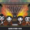 Kiss Pop! Moments Dlx Vinile Figura 4-pack Alive Ii 1978 Tour 9 Cm Funko