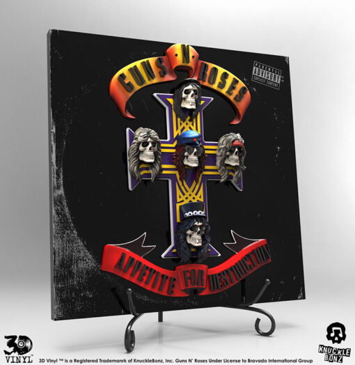 KNUCKLEBONZ GUNS N ROSES APPETITE FOR DESTRUCT 3D REPLICA