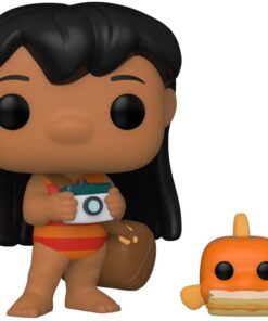 Lilo & Stitch Disney Funko POP Animazione Vinile Figura Lilo con Pudge 9 cm