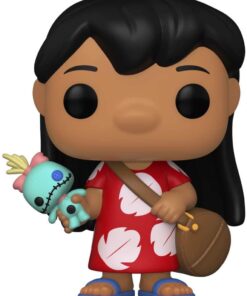 Lilo & Stitch Disney Funko POP Animazione Vinile Figura Lilo con Scrump 9 cm