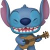 Lilo & Stitch Disney POP! Figure in Vinile Stitch con Ukulele 9 cm Funko