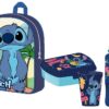 Lilo & Stitch Disney Zaino Basico Bambino + Set Regalo 3 In 1 Accessori